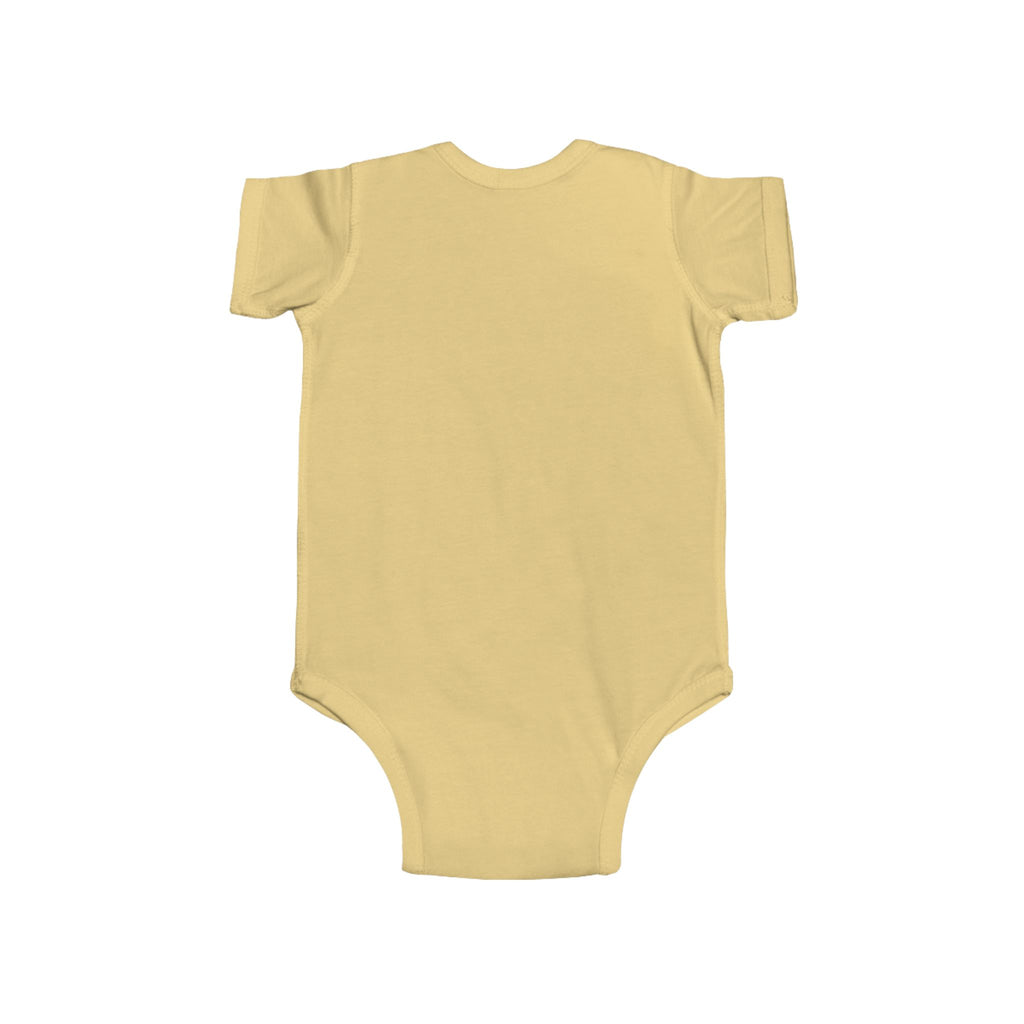 Retro Rainbow Heart Infant Bodysuit — Vintage Sunset Baby Onesie