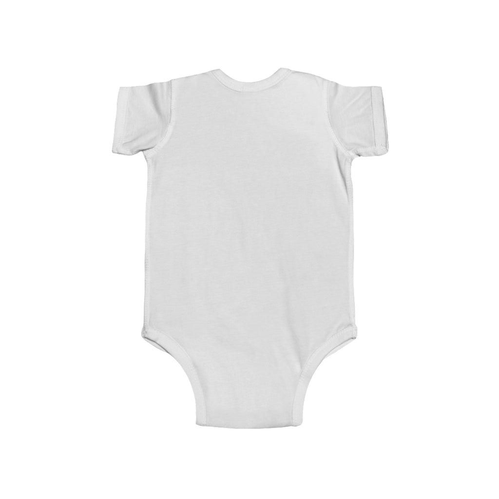 Retro Rainbow Heart Infant Bodysuit — Vintage Sunset Baby Onesie