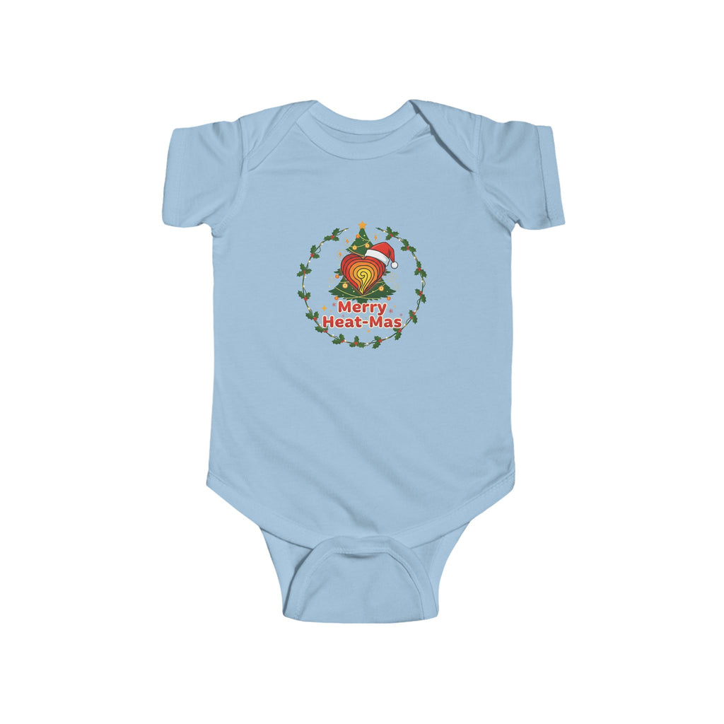 Retro Rainbow Heart Infant Bodysuit — Vintage Sunset Baby Onesie