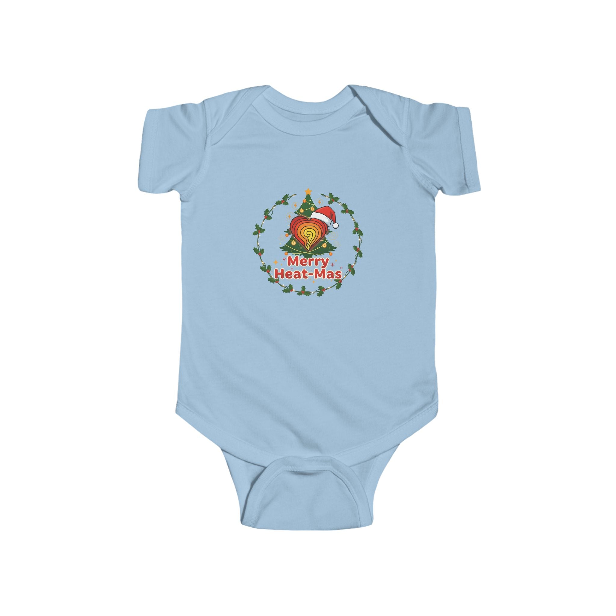 Retro Rainbow Heart Infant Bodysuit — Vintage Sunset Baby Onesie