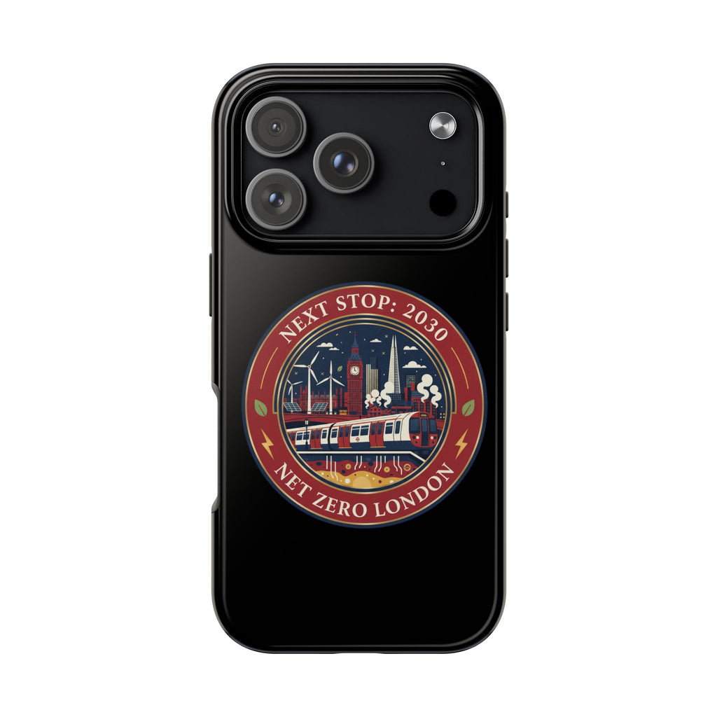 Tough Phone Case — “Next Stop: 2030” Net Zero London Eco Transit Design