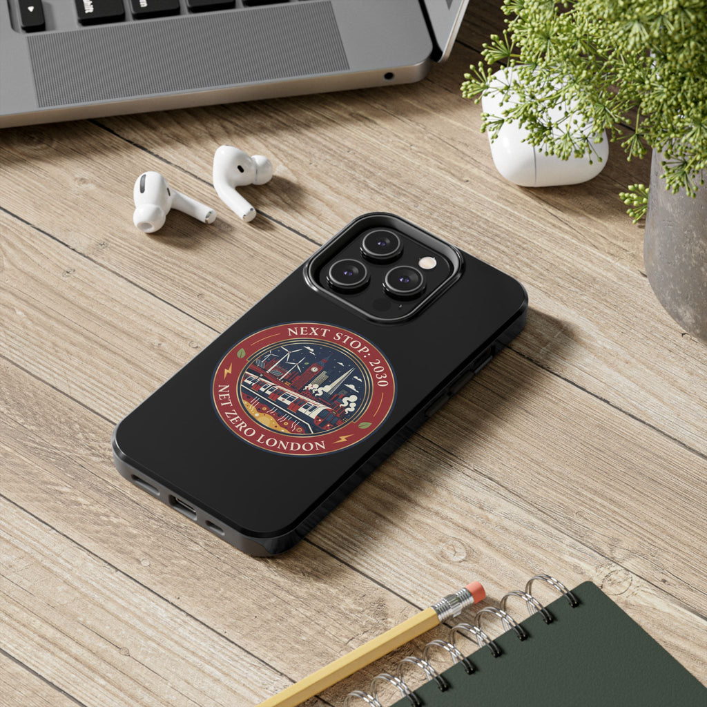 Tough Phone Case — “Next Stop: 2030” Net Zero London Eco Transit Design